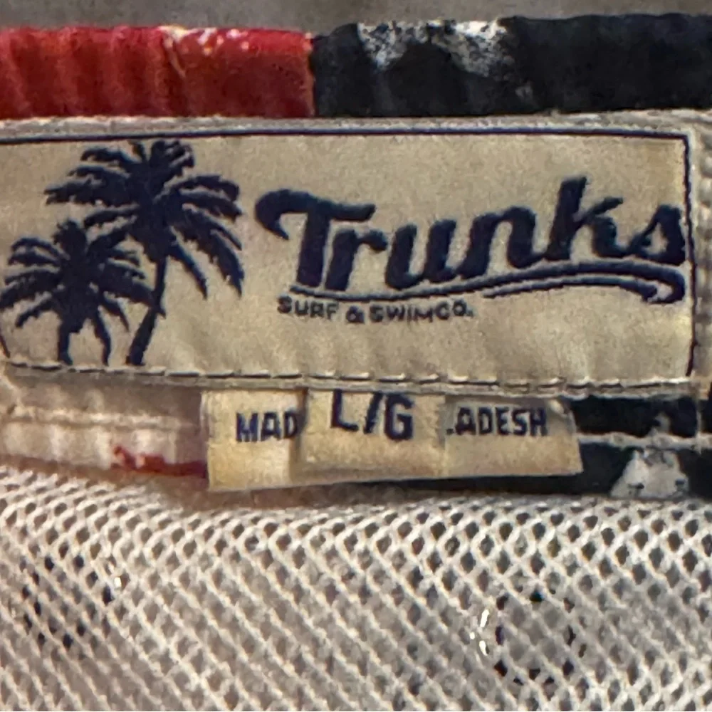 Vintage American Flag Board Shorts USA Swim Trunks L Fits XL